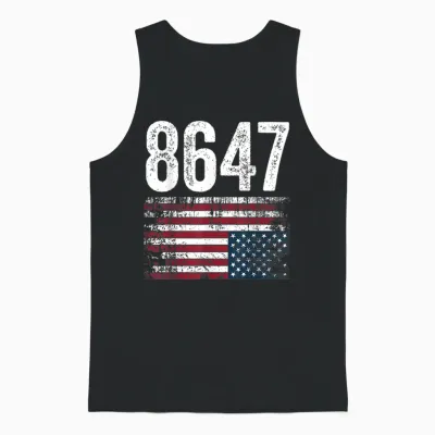 8647 Impeachment Protest Unisex Tank Top - Black