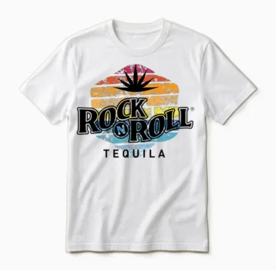 Rock N Roll Tequila Fifth Collection Unisex T-Shirt - White