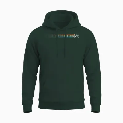 Bicycle Retro Unisex Hoodie - Forest