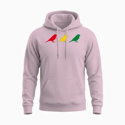Good Rastafari Music Vibes Only Rasta Jamaika Reggae Unisex Hoodie - Light Pink