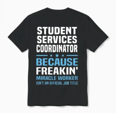 Student Services Coordinator Unisex T-Shirt - Black