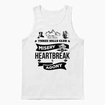 Fort Knox Three Hills Club (dark) Unisex Tank Top - White