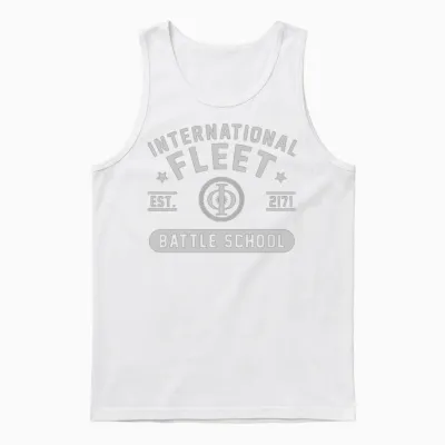 International Fleet Ender S Game Battle School Unisex Tank Top - White