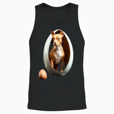 Dog in the Egg Dog in the Egg Dog in the Egg Unisex Tank Top - Black
