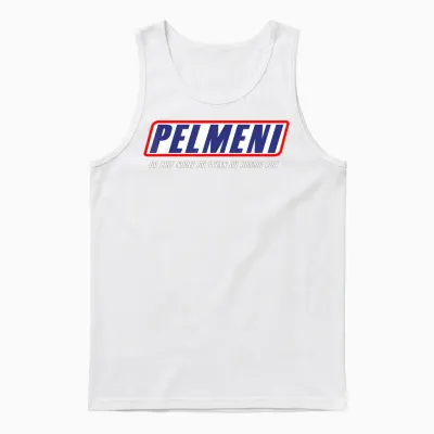Pelmeni, Du Bist Nicht Du - Funny Slogan T-Shirt, Black, S Unisex Tank Top - White