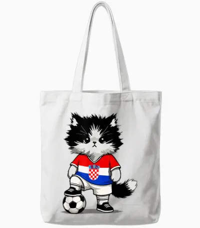 Kroatische Flagge Herren Damen Kinder Kroatien Tote Bags - White