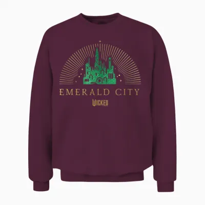 Wicked Emerald City Unisex Sweatshirt - Maroon