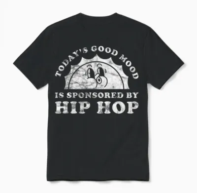 Retro Vintage Hip Unisex T-Shirt - Black