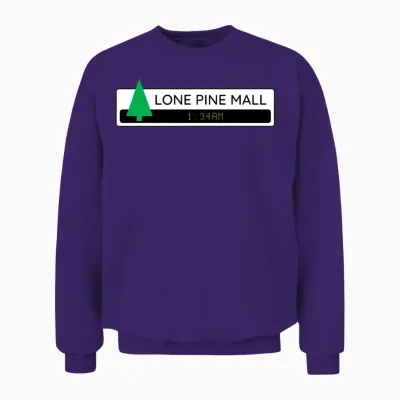 Lone Pine Mall Night Unisex Sweatshirt - Purple