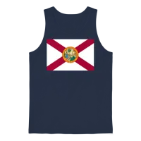 Florida Usa Ensign Unisex Tank Top - Navy – 1