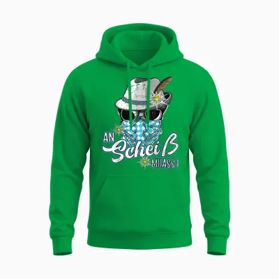 An Scheiss Muas I Hirsch Muass Grantln Bayrischer Grantler Unisex Hoodie - Irish Green