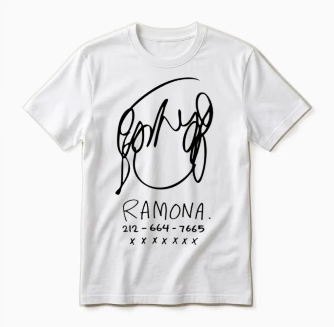 Ramona Flowers Floral & Botanical Unisex T-Shirt in White