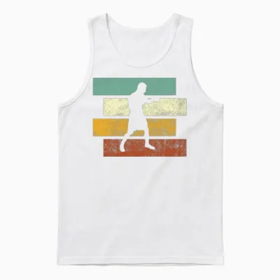 Boxing Retro Unisex Tank Top - White