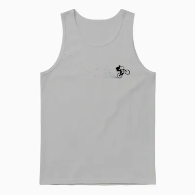 Mountain Bike Biking Cycling Unisex Tank Top - Ash