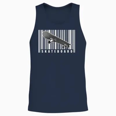 Skateboard Skateboarder Skateboarding Skater Unisex Tank Top - Navy