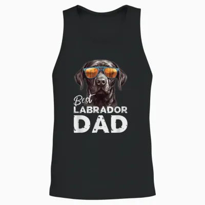 Herren Bester Labrador Hundepapa Geschenke Für Hundehalter Unisex Tank Top - Black