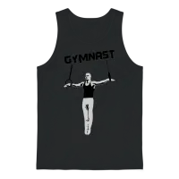 Gymnast on Rings, Men's Gymnastics Unisex Tank Top - Black – 1