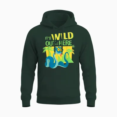 Disney Zootopia 2 Gary De'snake "it's Wild Out Here" Funny Unisex Hoodie - Forest