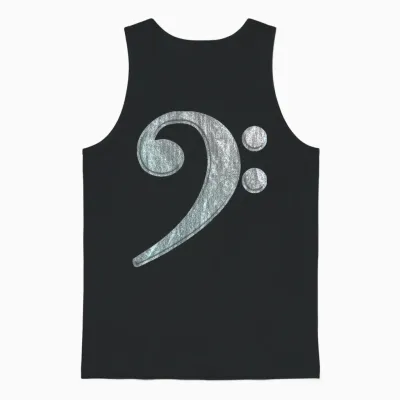 Bassschlüssel - Bassist - Bassspieler - Kontrabass Unisex Tank Top - Black