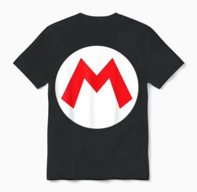 Nintendo Super Mario Icon Costume Unisex T-Shirt - Black