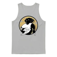 A Dog with Duck Lovers Unisex Tank Top - Ash – 1
