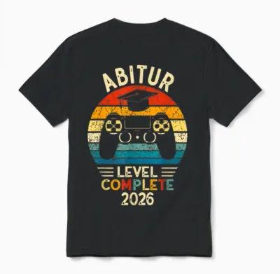 Abitur 2026 Level Complete Unisex T-Shirt - Black