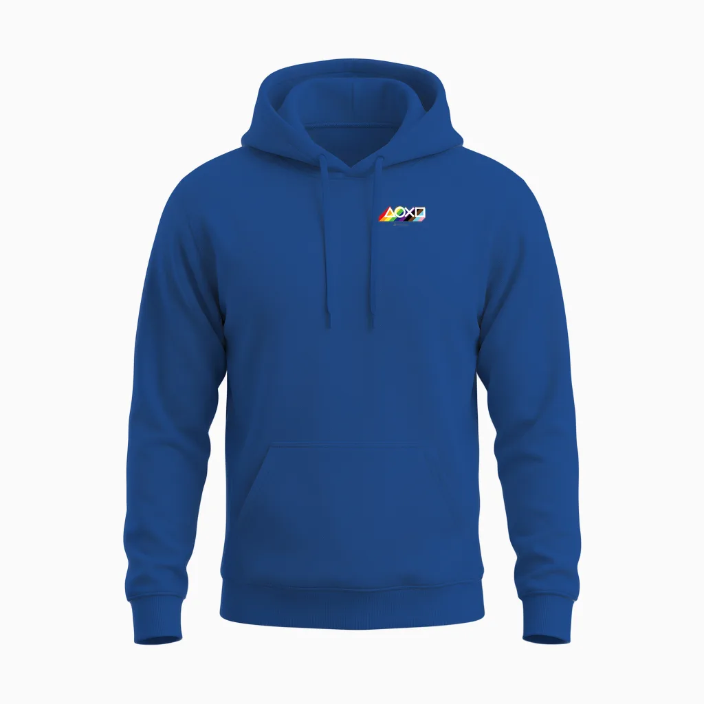Playstation Pride Lgbtqia Collection Horizontal Pocket Logo Unisex Hoodie in Royal