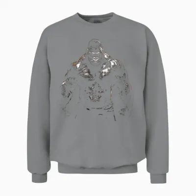 Gorilla Monkey Gym Wear Bodybuilding Workout Motivation Unisex Sweatshirt - Sport Grey