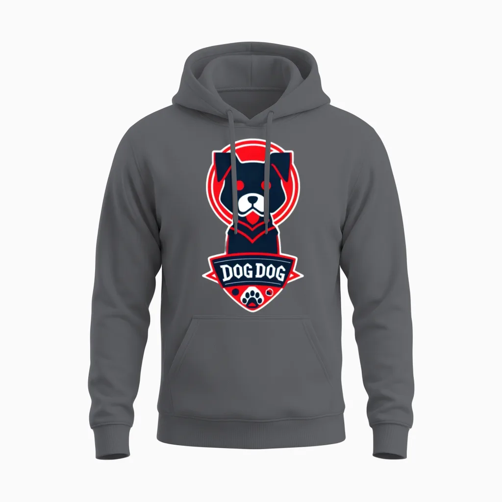 Dog Dog Logo - Lovers Unisex Hoodie in Charcoal