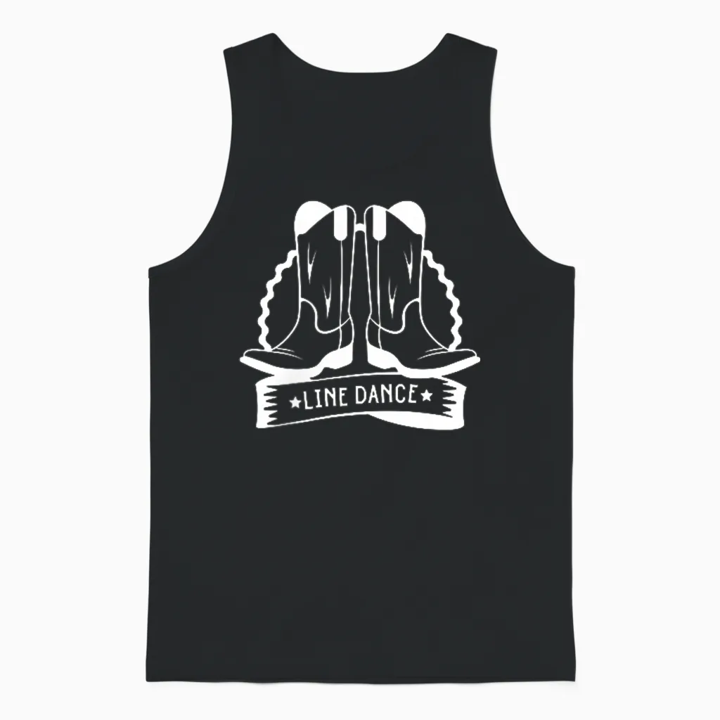 Leben Liebe Line Dance Cowgirl Country Tanzgruppe Linedance Unisex Tank Top in Black