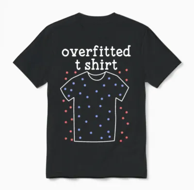 Machine Learning Overfitted Model Unisex T-Shirt - Black