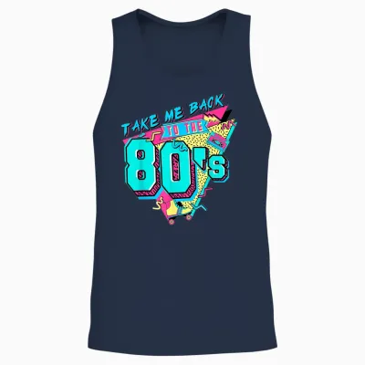 Bringen Sie Mich Zurück in Die 80er Jahre Vintage 1980er Made in the 80ers Lover Unisex Tank Top - Navy