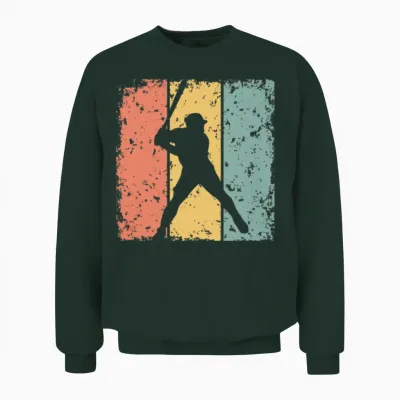 Baseball Retro Unisex Sweatshirt - Forest