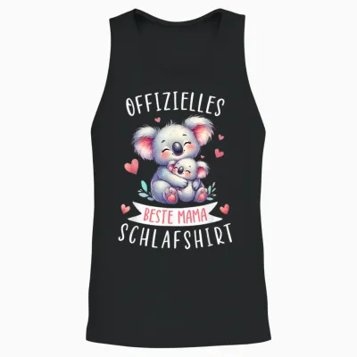 Offizielles Beste Mama Schlafshirt Muttertag Koalabär Mama Unisex Tank Top - Black