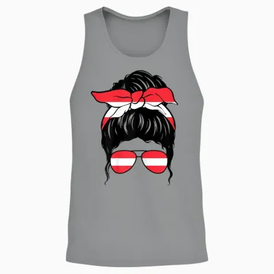 österreichisches Mädchen österreich österreich Flagge Unisex Tank Top - Sport Grey