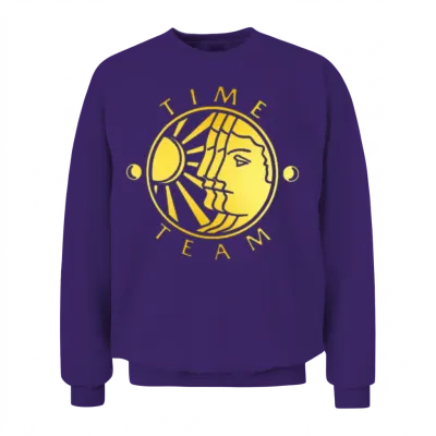 Time Team Unisex Sweatshirt - Purple