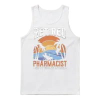 Retired Pharmacist Not My Problem Anymore Unisex Tank Top - White – 1