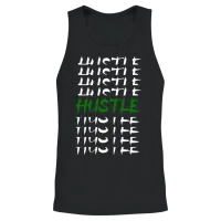 Hustle — Inspirational Unisex Tank Top - Black – 2