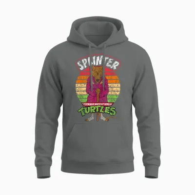 Mademark X Teenage Mutant Ninja Turtles - Teenage Mutant Ninja Turtles Splinter Ready for Action Unisex Hoodie - Graphite Heather