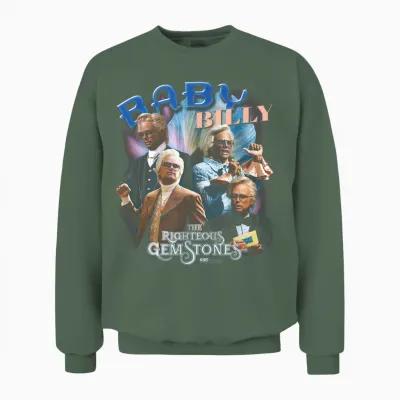 The Righteous Gemstones Baby Billy Heartthrob Unisex Sweatshirt - Military Green