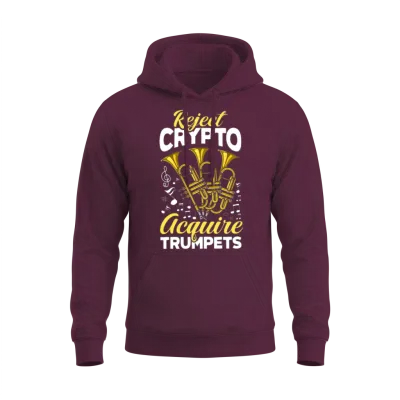 Funny Trumpet Player Gift Unisex Hoodie - Maroon
