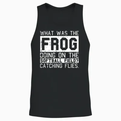 Softball Funny Unisex Tank Top - Black