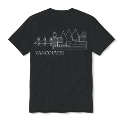 Souvenir Vancouver Canada Gifts Unisex T-Shirt - Black