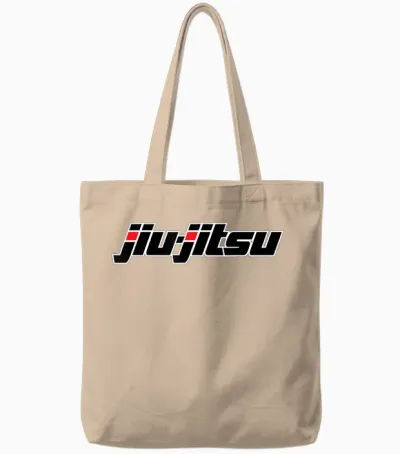 Jiu Jitsu Brazilian Jiu Jitsu T-Shirt T-Shirt, Black Tote Bags - Natural
