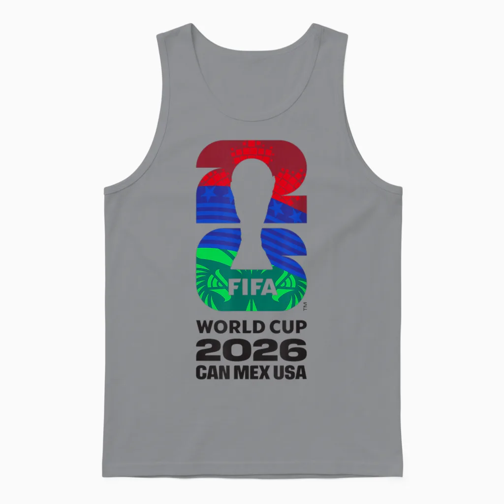 Fifa World Cup26 Fifa Host Country Logo Flags Unisex Tank Top in Sport Grey