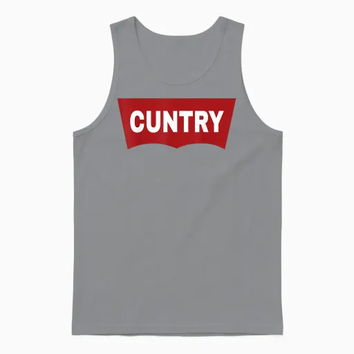 Cuntry | Rodeo Western Cowgirl Cowboy Unisex Tank Top - Sport Grey