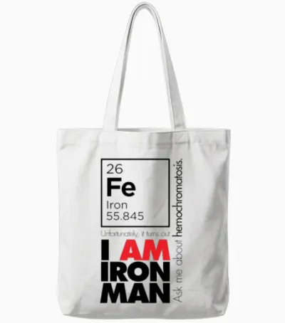 Hemochromatosis Awareness Tote Bags - White