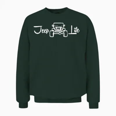 Jeep Life Unisex Sweatshirt - Forest