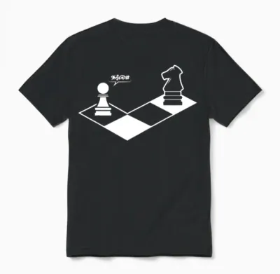 Retro Chess Unisex T-Shirt - Black