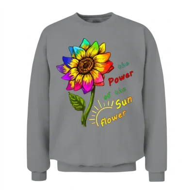 Sunflower Rainbow Unisex Sweatshirt - Sport Grey
